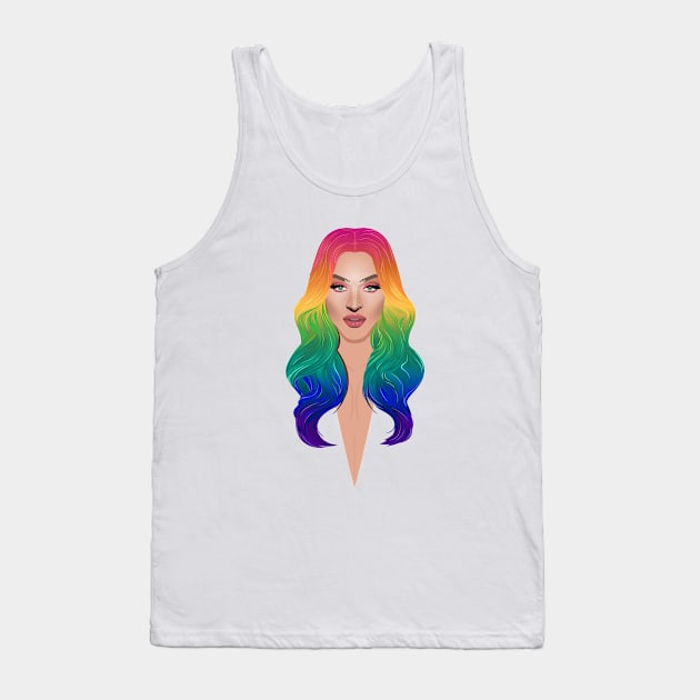 Pabllo Vittar drag queen from Brazil Tank Top by dragover